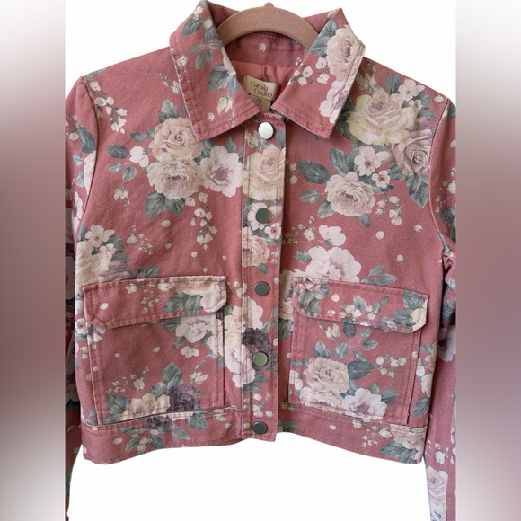 🌸🌼🌸 Camila Coelho cropped denim jacket size 6 US - Picture 3 of 12
